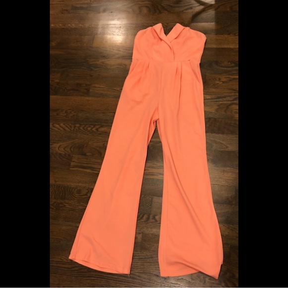 CBR women’s orange/peach lapels one piece jumpsuit - Picture 5 of 11